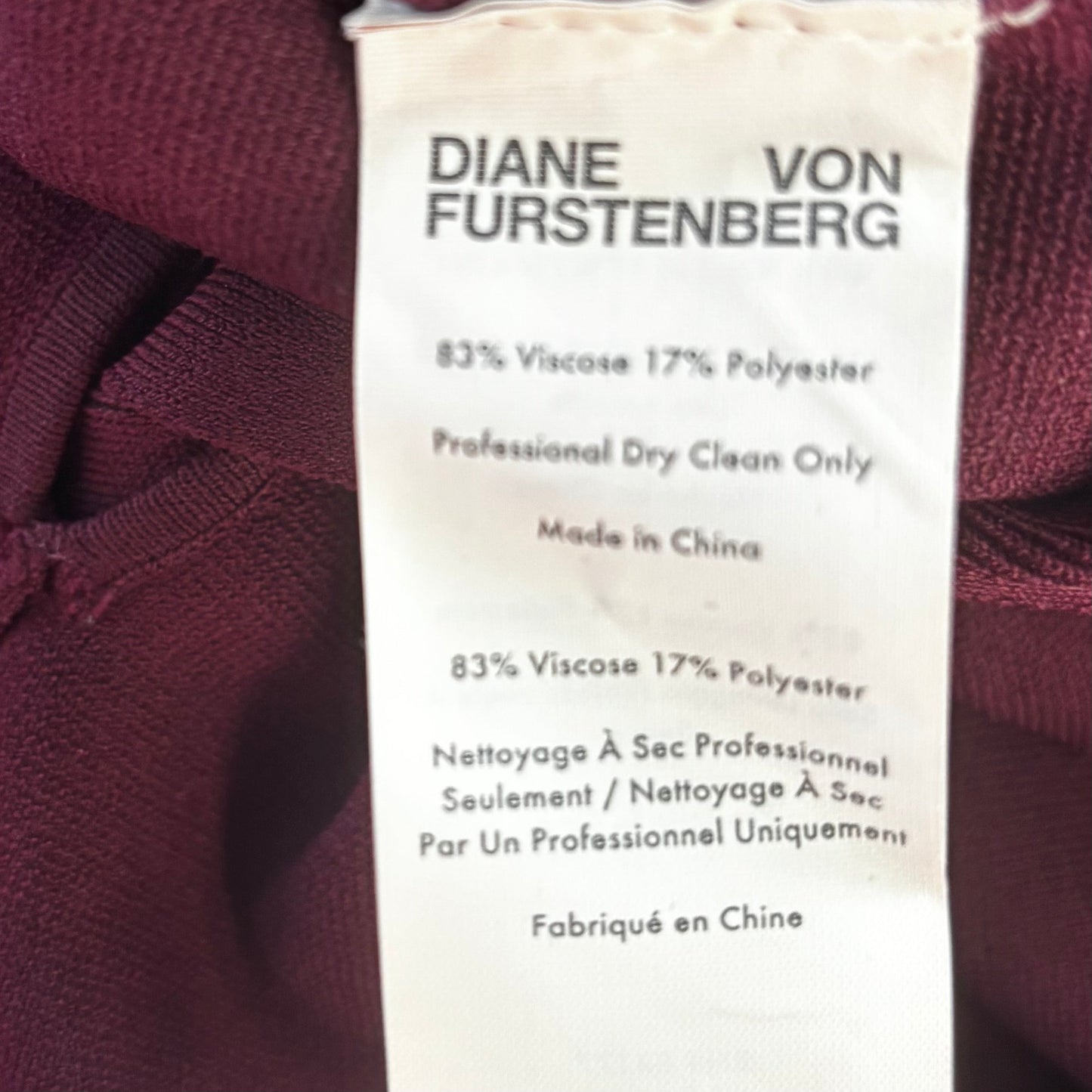 Dress Designer By Diane Von Furstenberg In Purple, Size: S