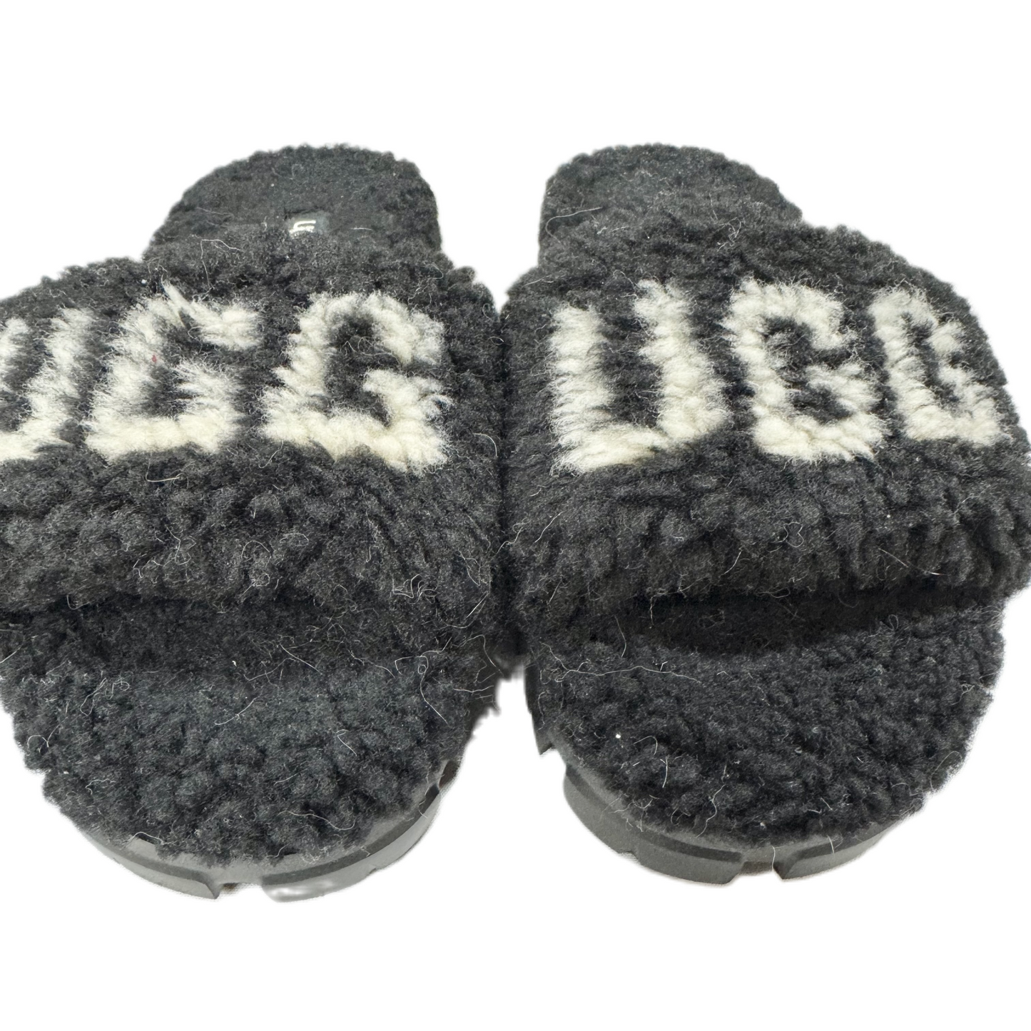 Sandals Designer By Ugg In Black, Size: 6