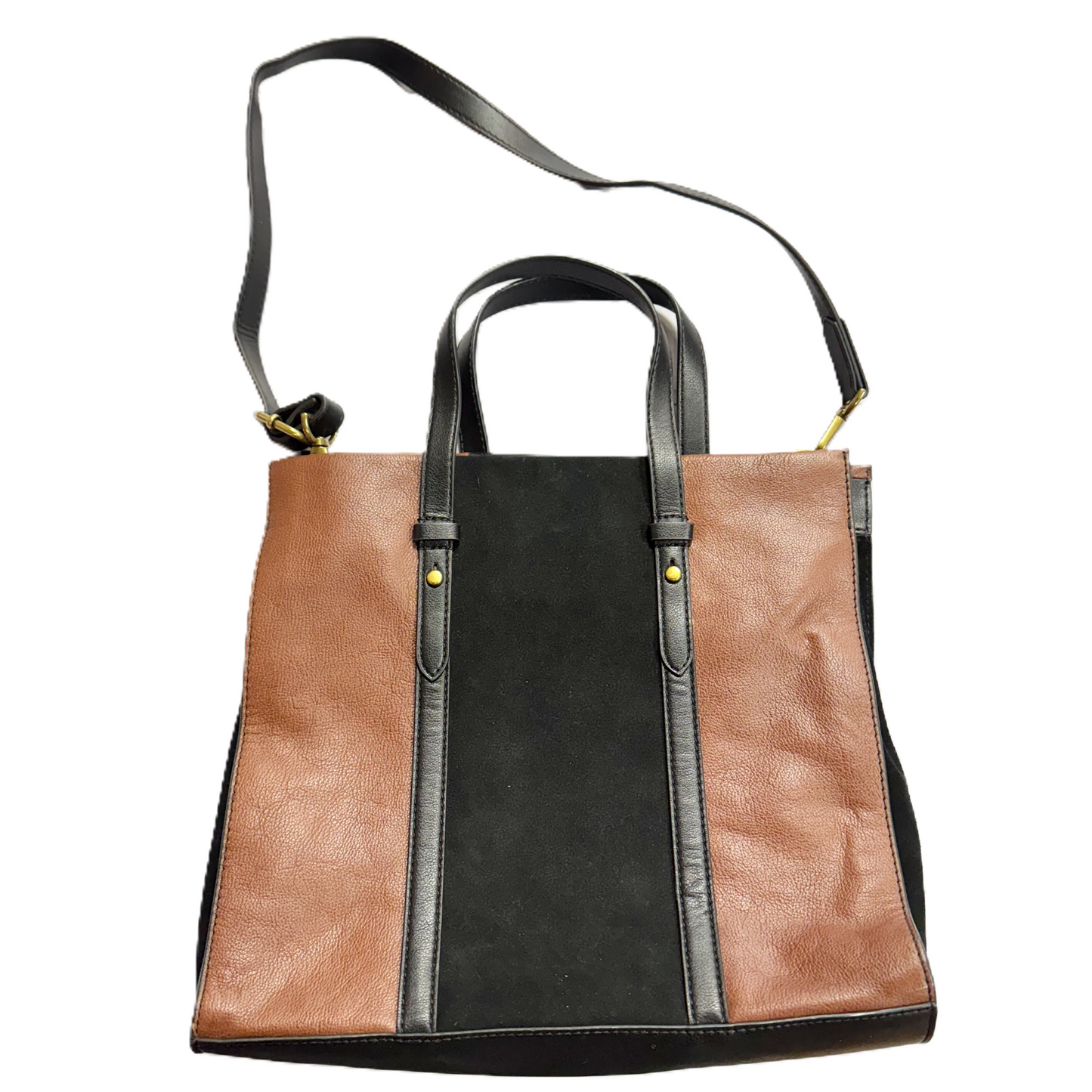 Tote Leather By Fossil, Size: Medium