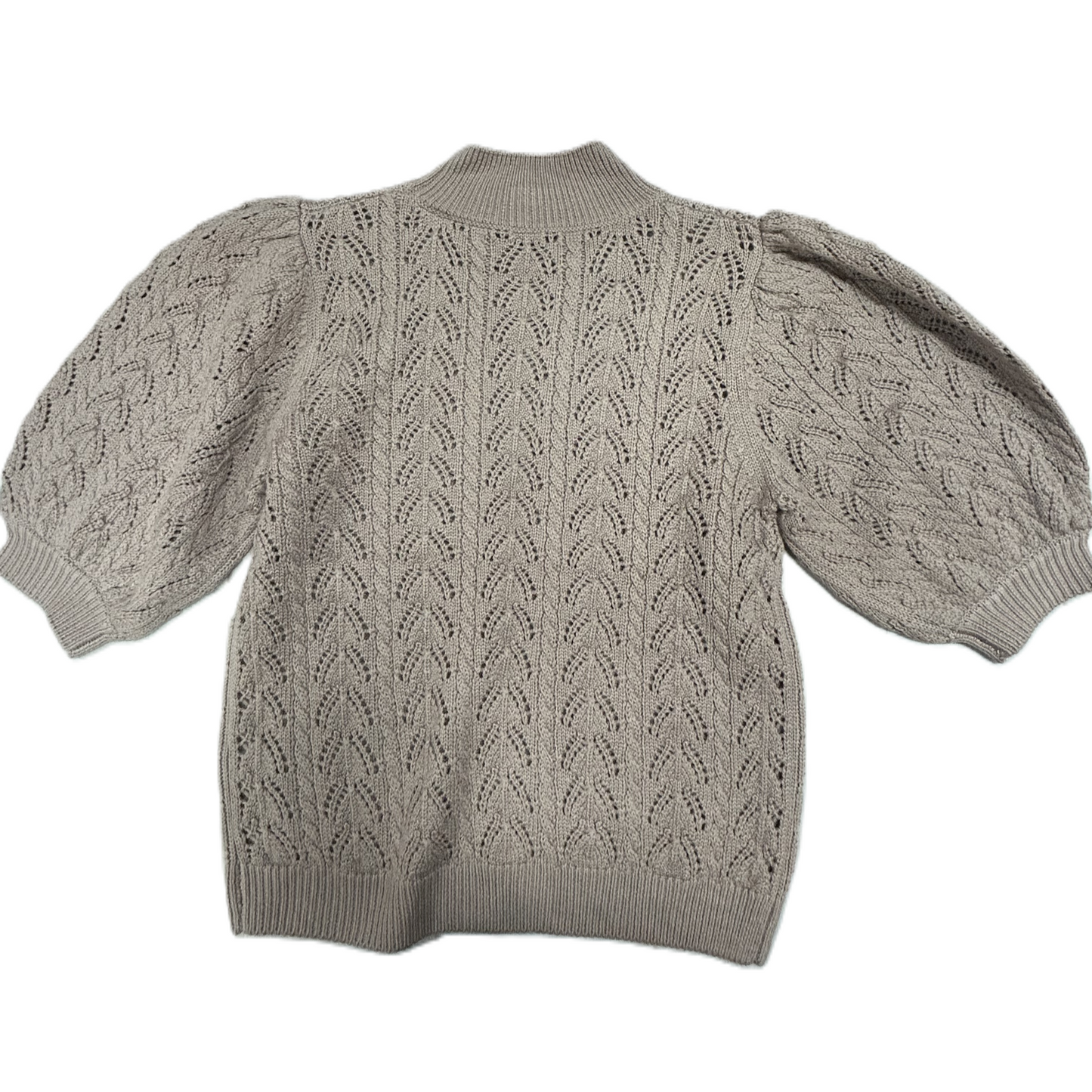 Sweater Short Sleeve By Tahari By Arthur Levine In Grey, Size: Xs