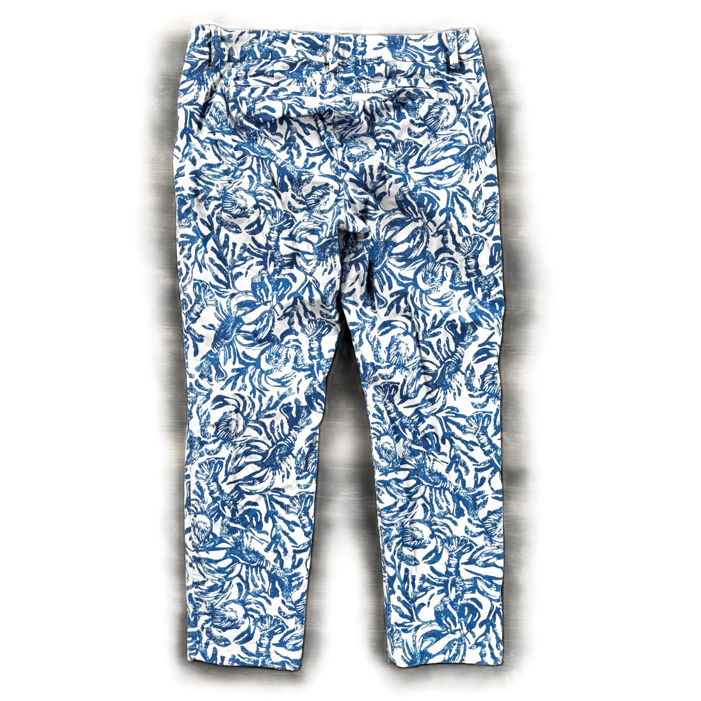 Pants Designer By Lilly Pulitzer In Blue & White, Size: 8