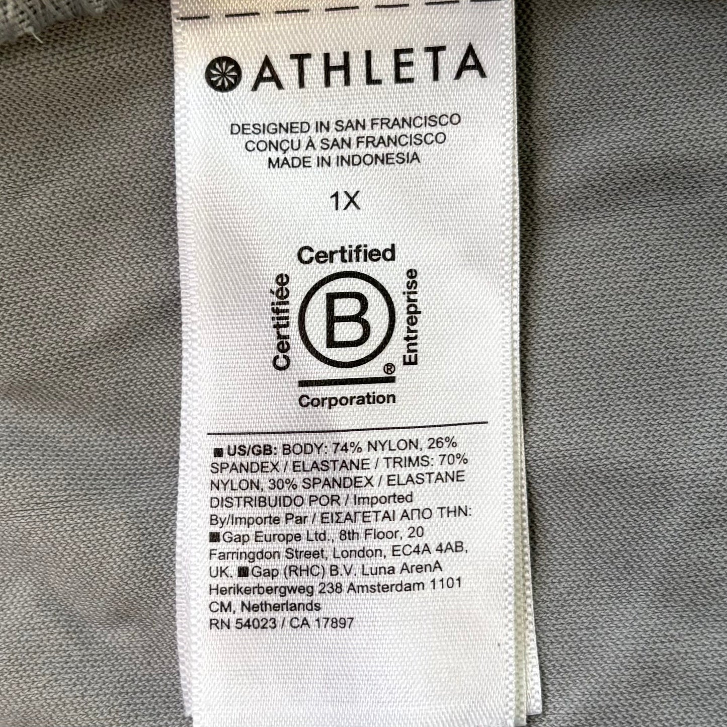 Athletic Pants By Athleta In Grey, Size: 1x