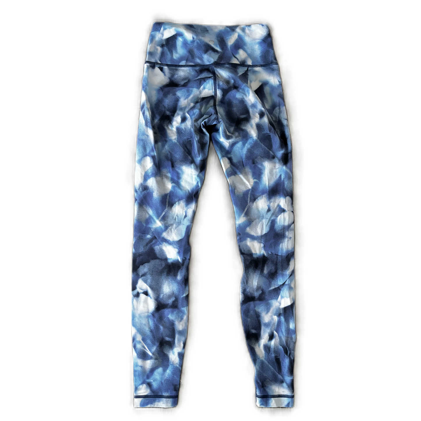 Athletic Leggings By Lululemon In Blue & White, Size: 4