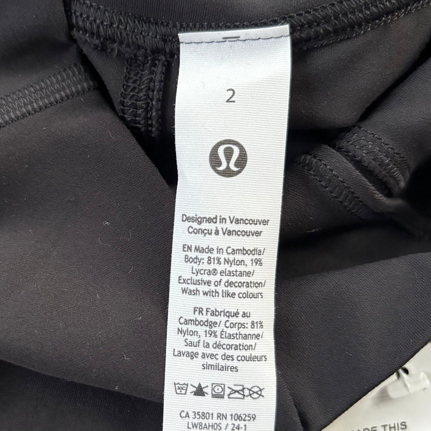 Athletic Skirt By Lululemon In Black, Size: 2