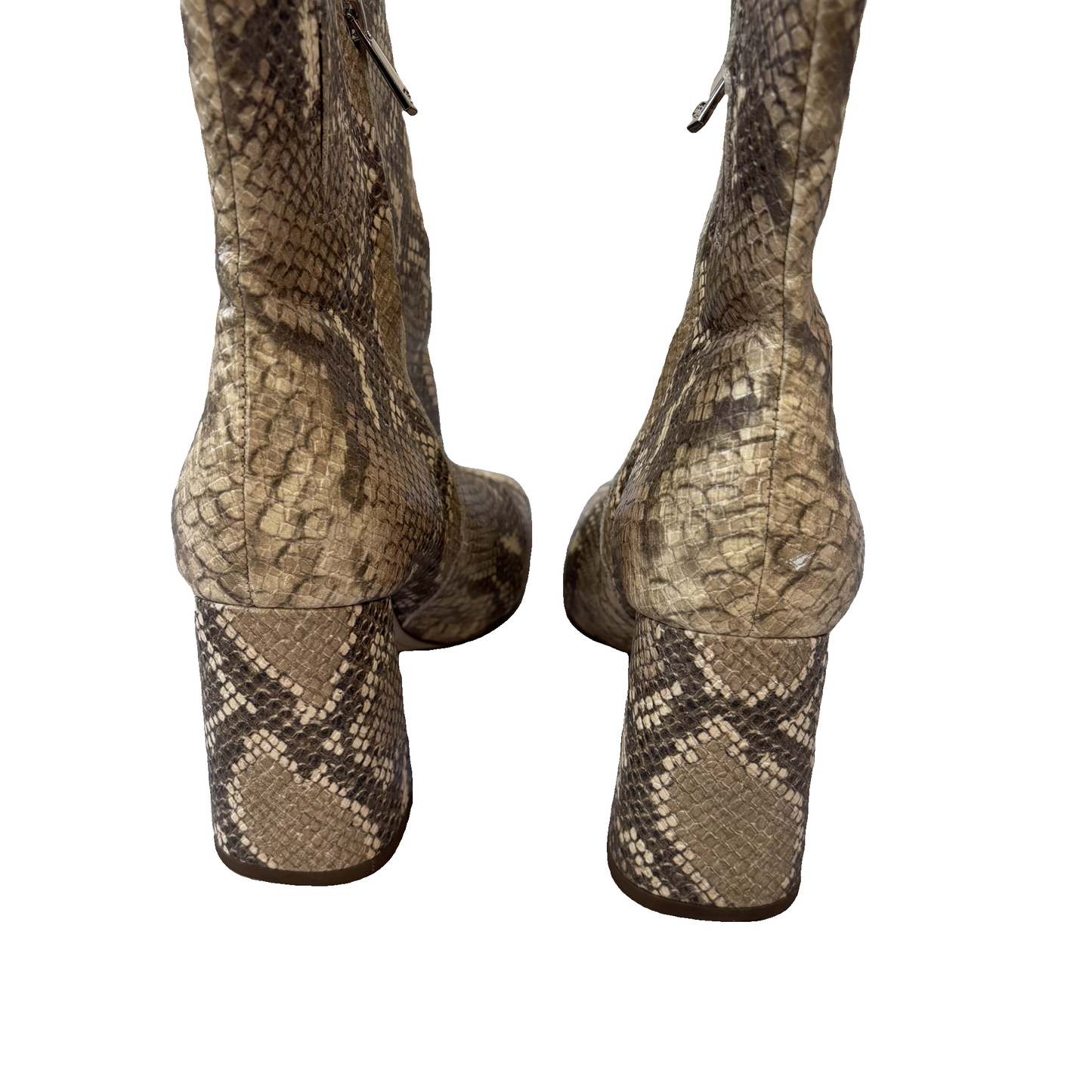Boots Ankle Heels By Sam Edelman In Snakeskin Print, Size: 6