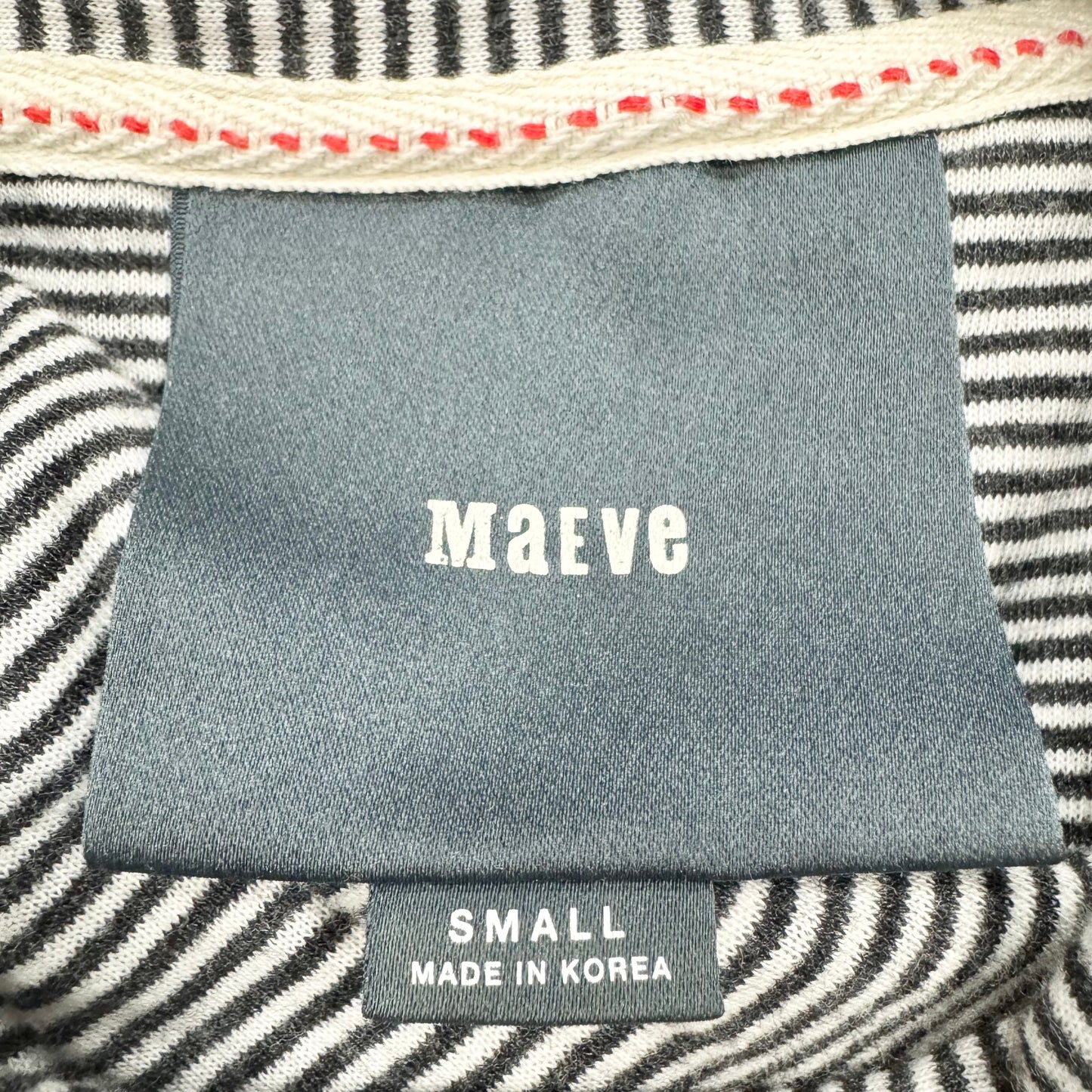 Sweatshirt Crewneck By Maeve In Striped Pattern, Size: S