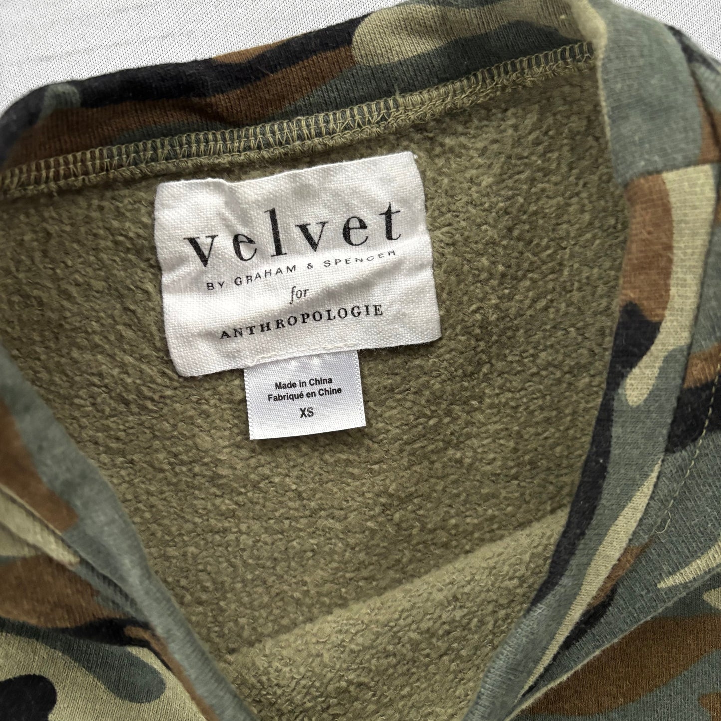 Top Short Sleeve By Velvet In Camouflage Print, Size: Xs