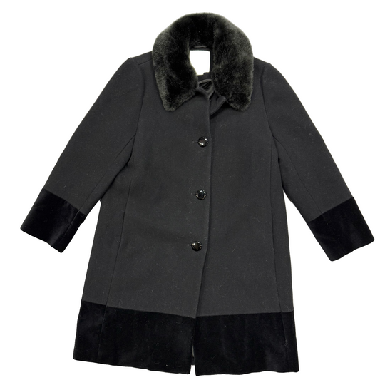 Coat Designer By Kate Spade In Black, Size: L