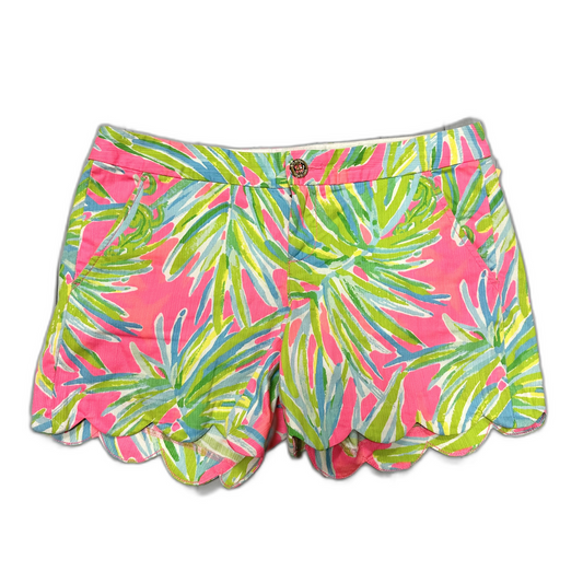 Shorts Designer By Lilly Pulitzer In Green & Pink, Size: 4