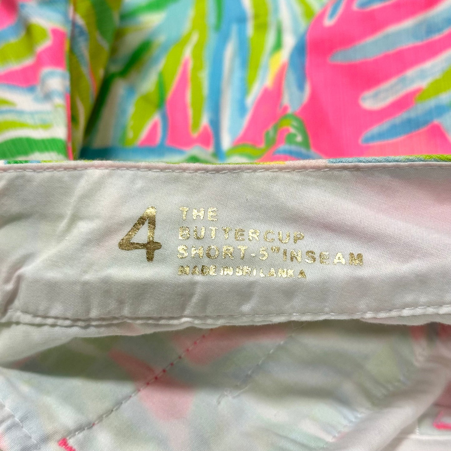 Shorts Designer By Lilly Pulitzer In Green & Pink, Size: 4