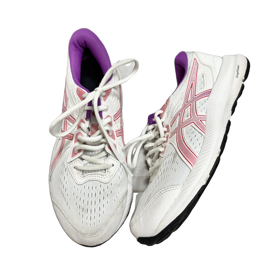 Shoes Athletic By Asics In Pink & White, Size: 8.5