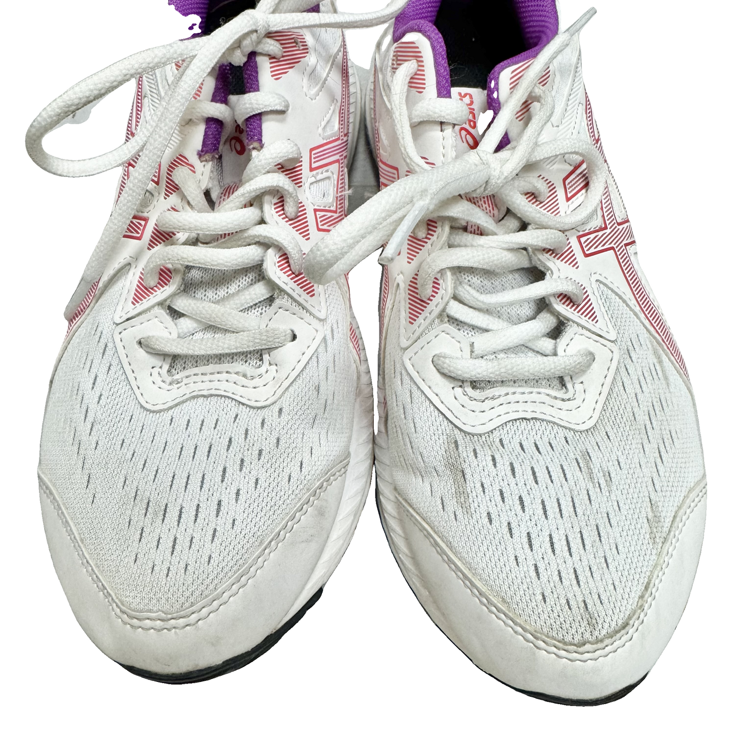 Shoes Athletic By Asics In Pink & White, Size: 8.5