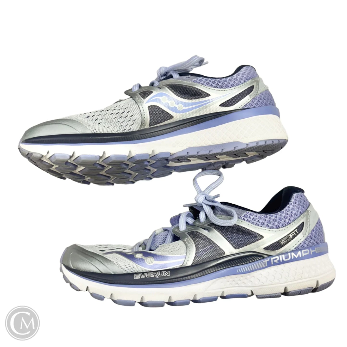 Shoes Athletic By Saucony In Blue & Grey, Size: 8.5