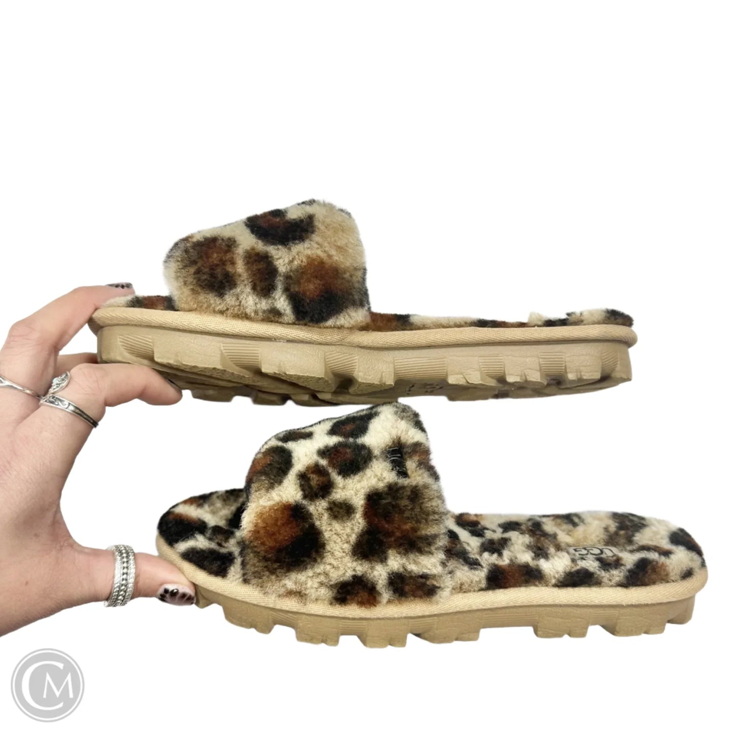 Slippers Designer By Ugg In Animal Print Size: 6