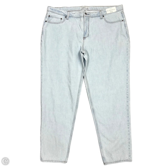 Jeans Boyfriend By Abercrombie And Fitch In Blue Denim, Size: 18