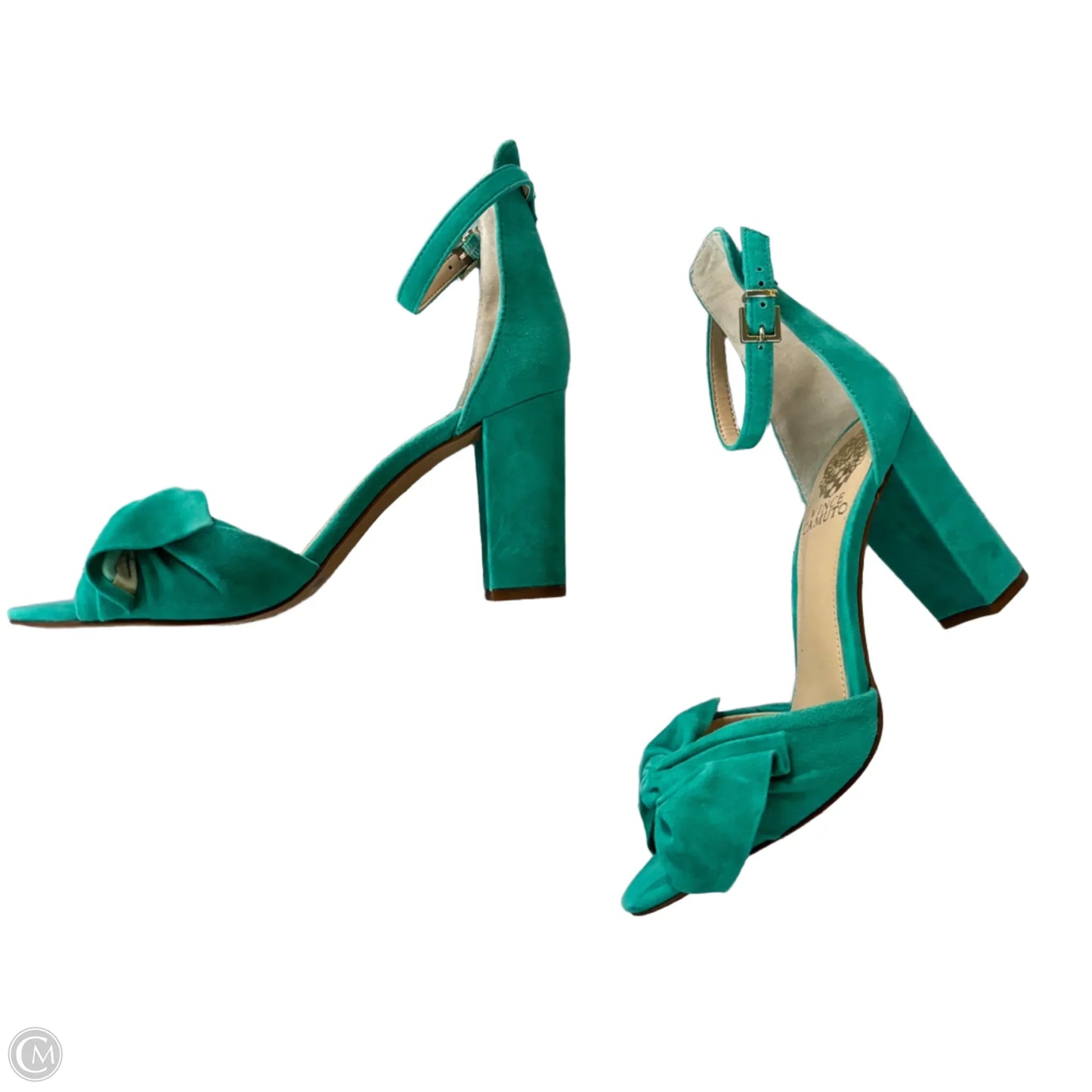 Sandals Heels Block By Vince Camuto In Blue, Size: 6.5