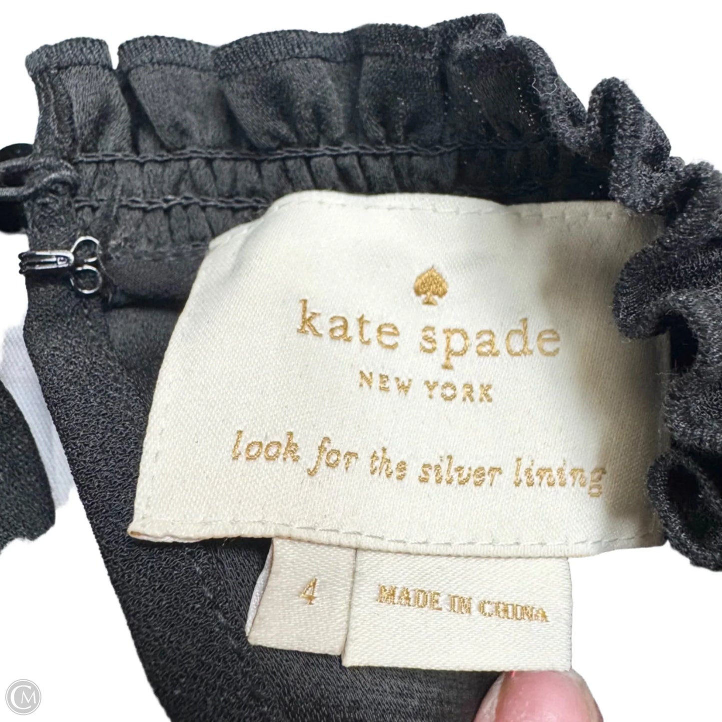 Dress Designer By Kate Spade In Black, Size: S