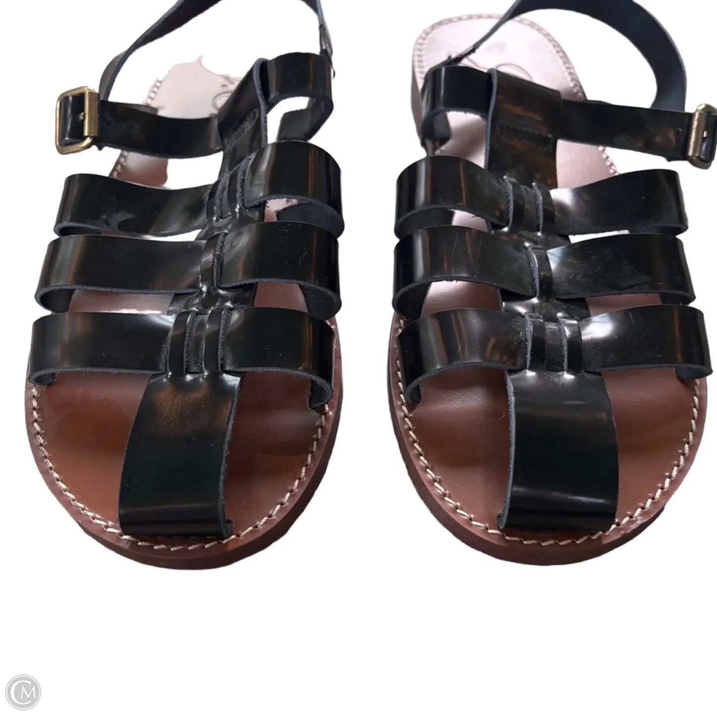 Sandals Flats By J. Crew In Black, Size: 9.5