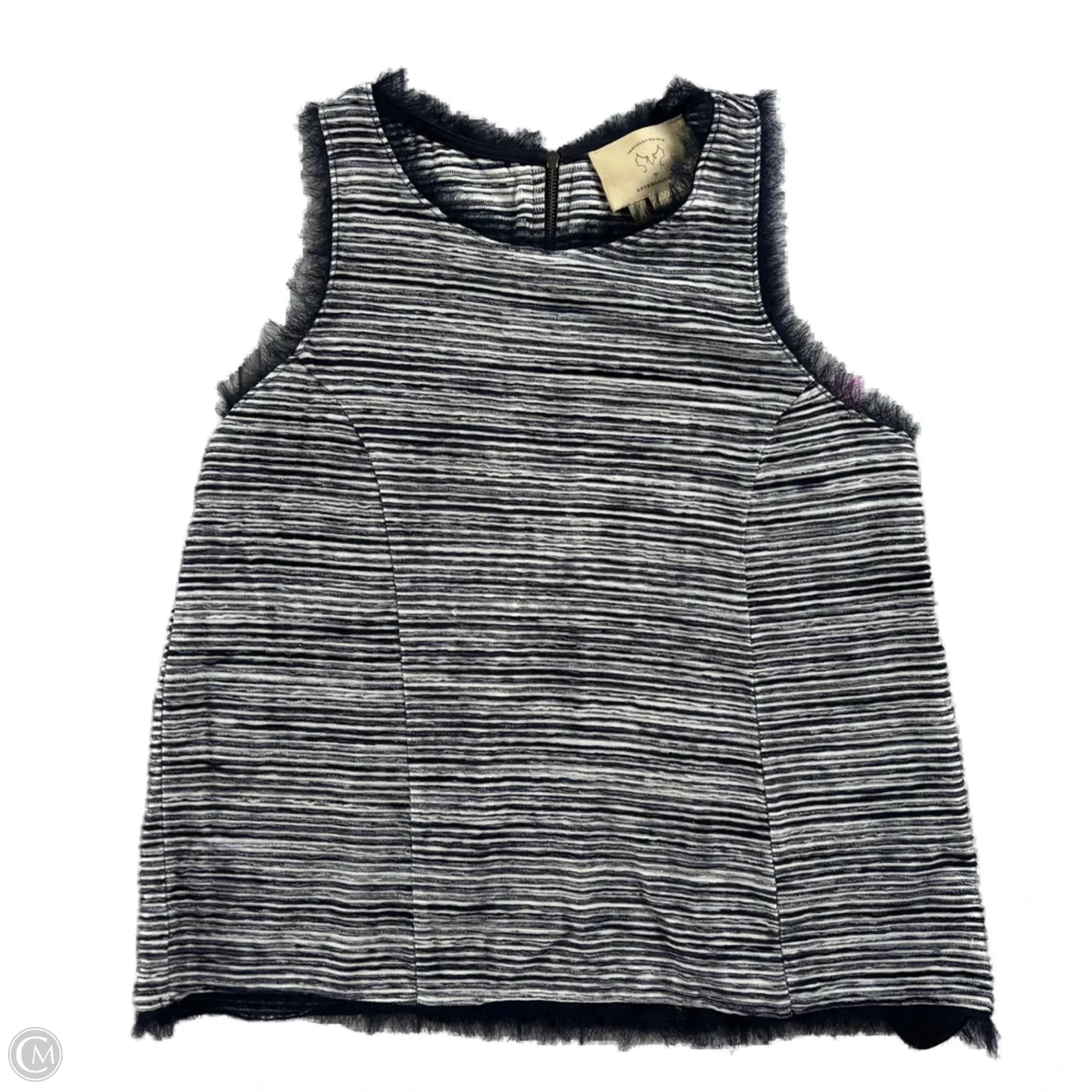 Top Sleeveless By Anthropologie In Navy, Size: Xs
