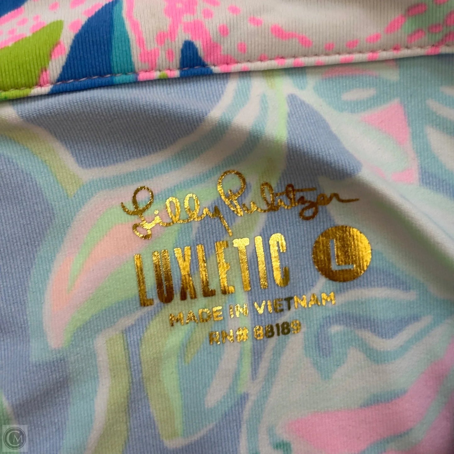 Jacket Designer By Lilly Pulitzer In Blue & Pink, Size: L