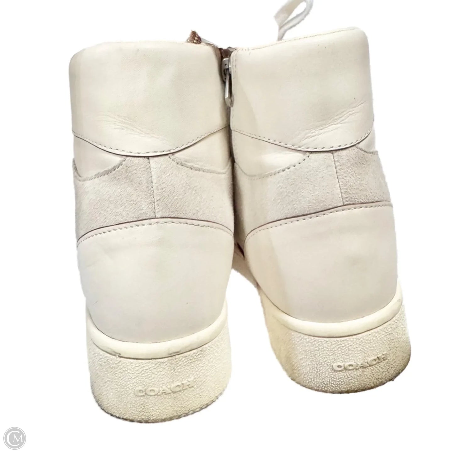 Shoes Designer By Coach In Cream, Size: 8