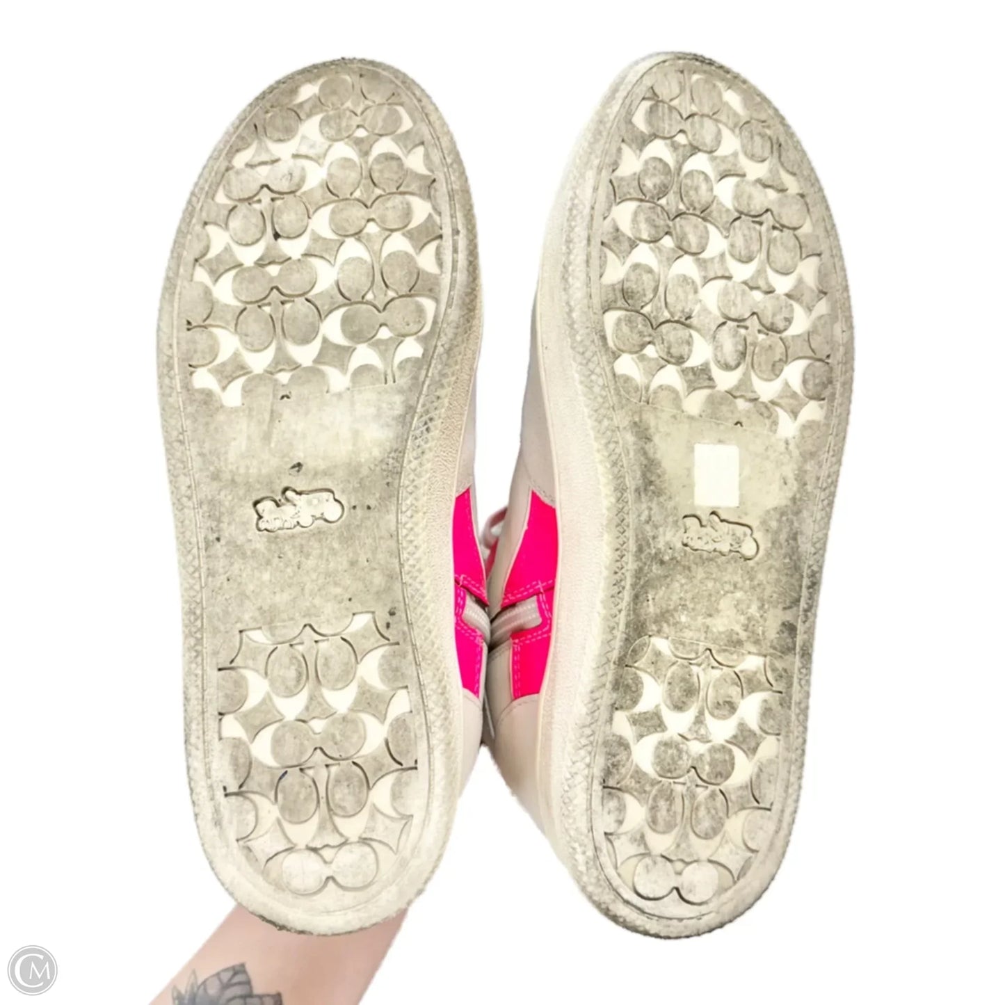 Shoes Designer By Coach In Cream, Size: 8