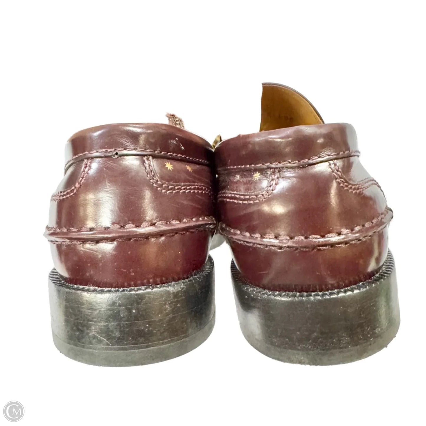 Shoes Luxury Designer By Burberry In Purple, Size: 8.5