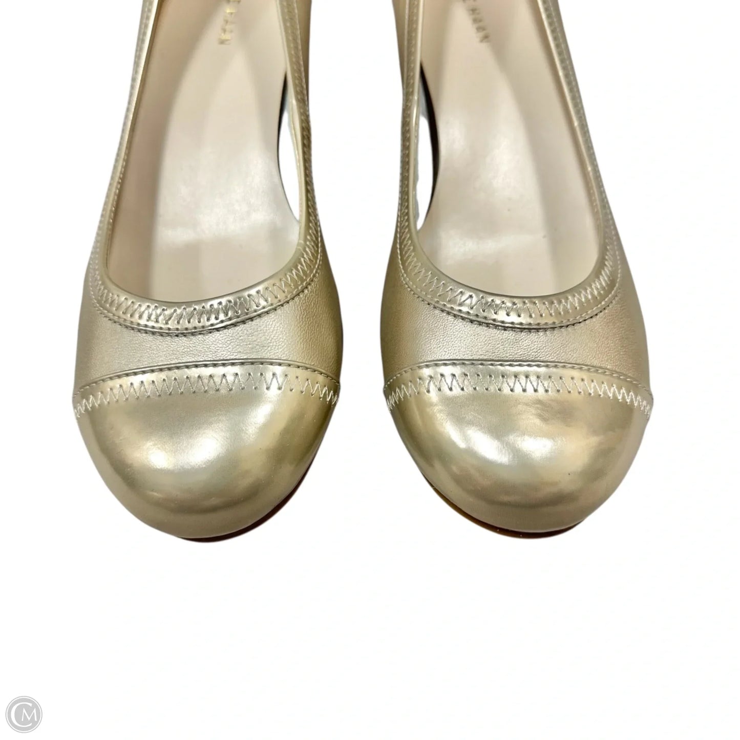 Shoes Heels Wedge By Cole-haan In Bronze, Size: 7.5