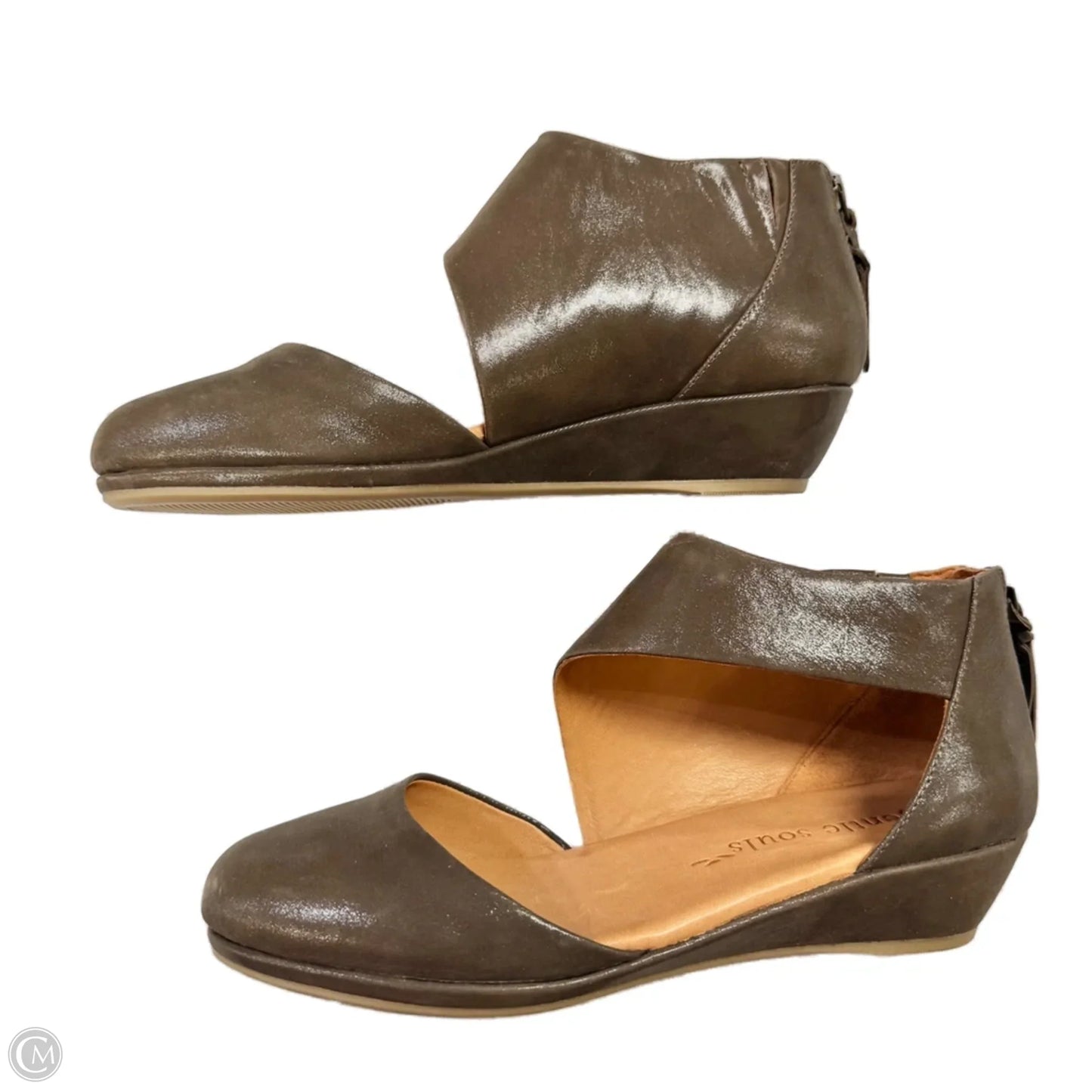 Shoes Flats By Gentle Souls In Brown, Size: 7.5