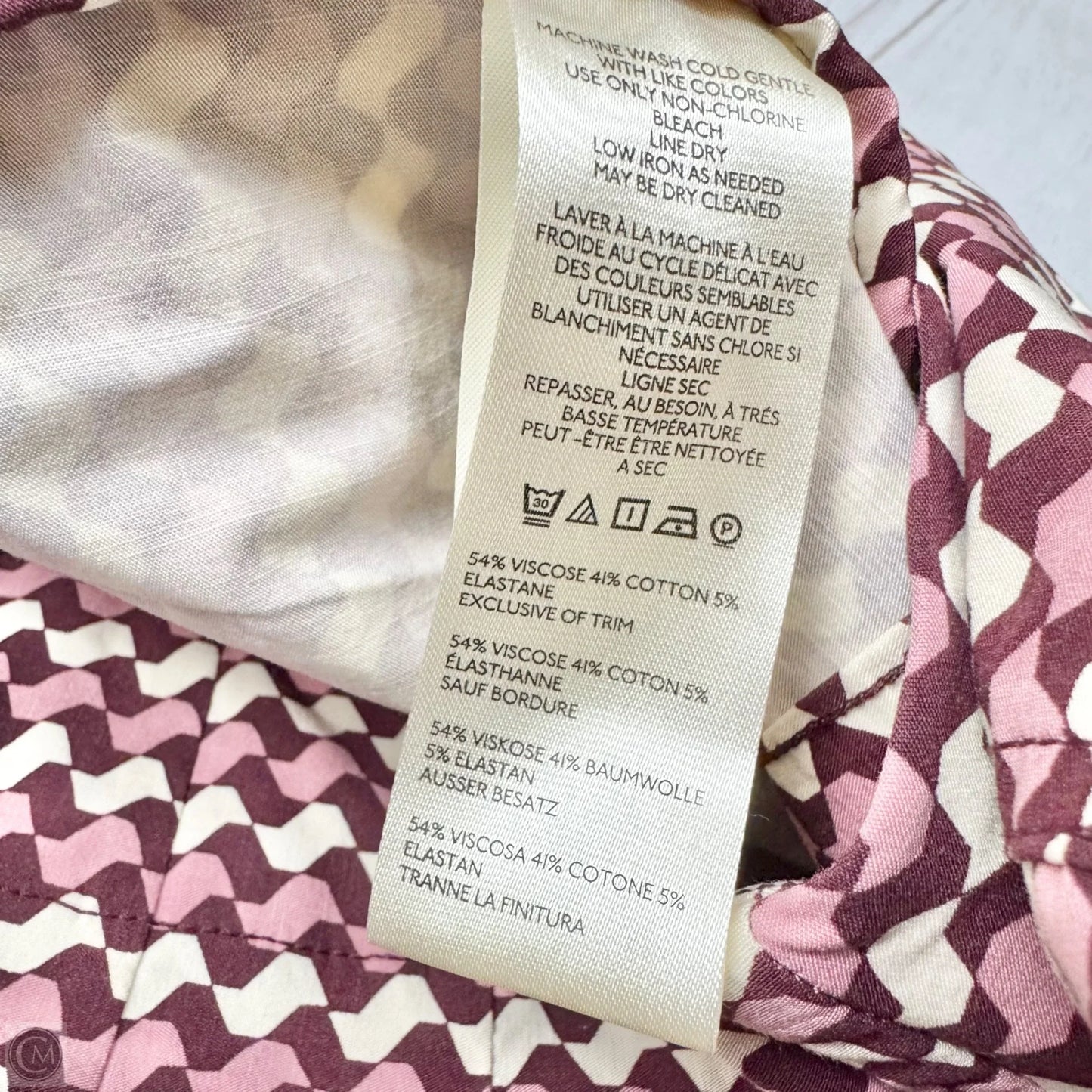 Skirt Mini & Short By Maeve In Purple & White, Size: L