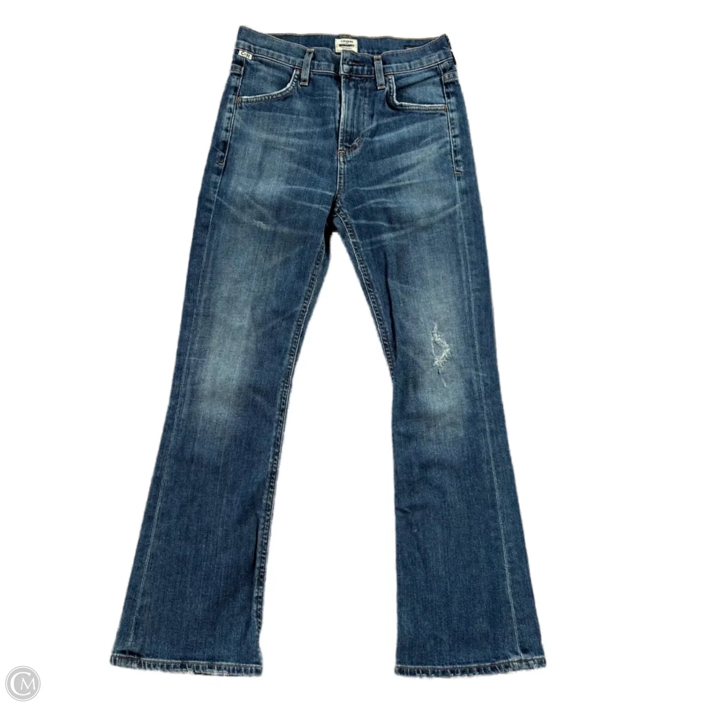 Jeans Flared By Citizens Of Humanity In Blue Denim, Size: 0