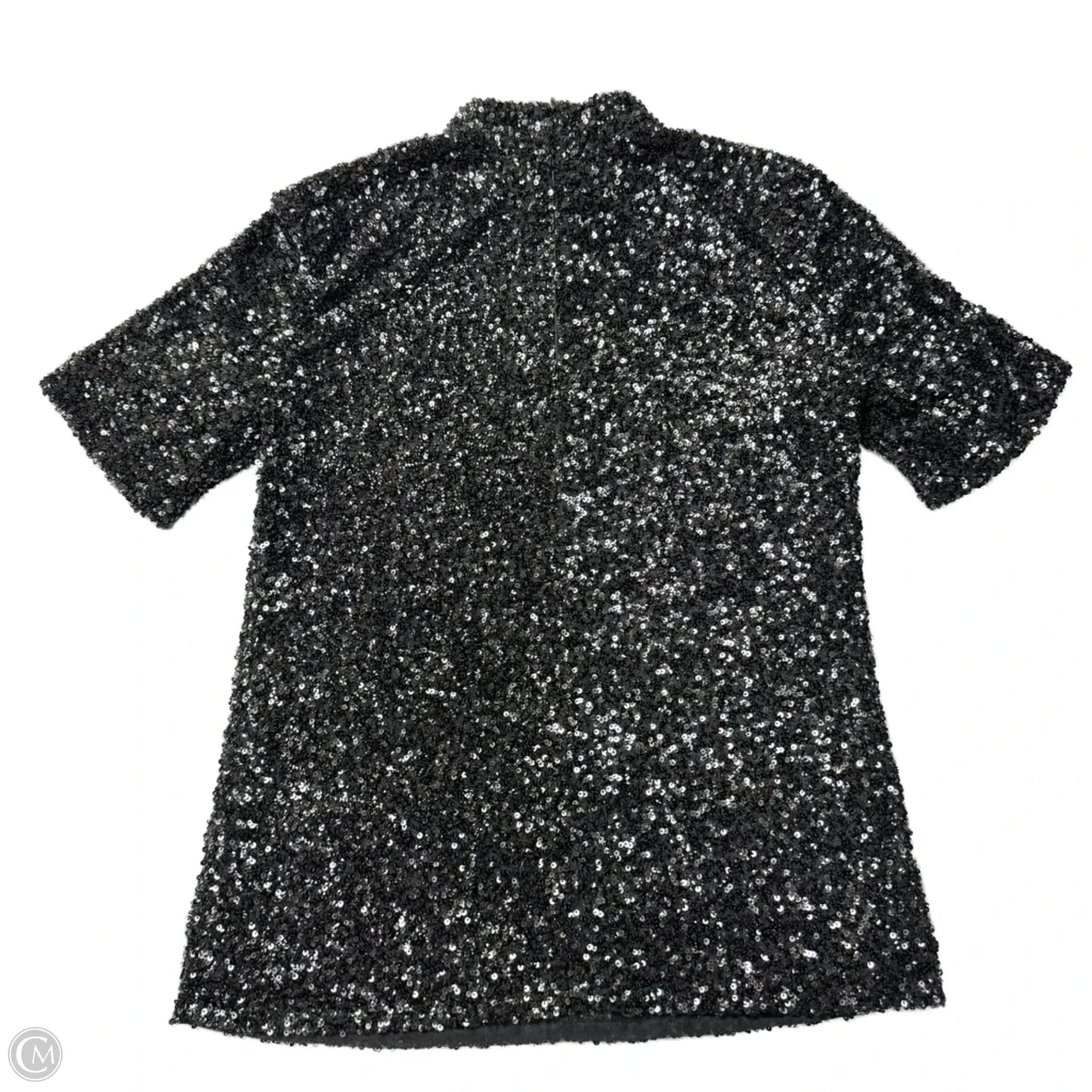 Top Short Sleeve Designer By Lafayette 148 In Black, Size: Xs