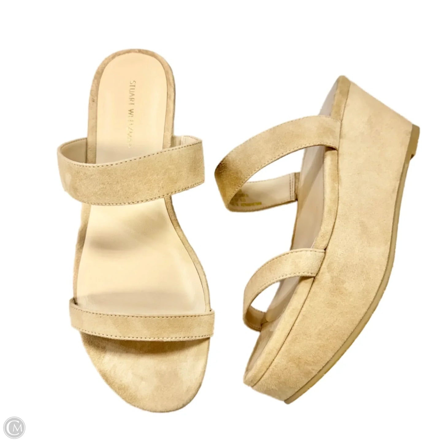 Sandals Designer By Stuart Weitzman In Tan, Size: 7