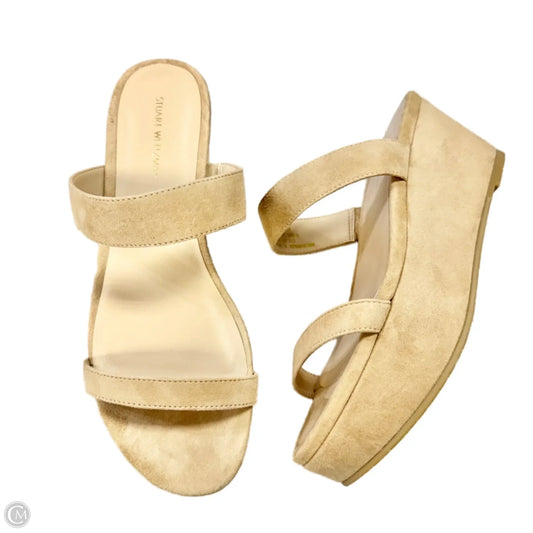 Sandals Designer By Stuart Weitzman In Tan, Size: 7