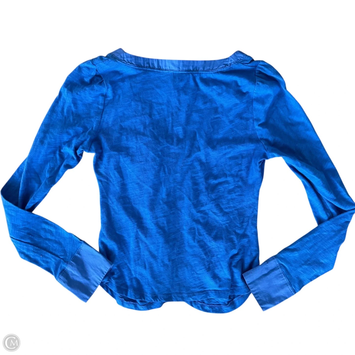Top Long Sleeve By Anthropologie In Blue, Size: Xs