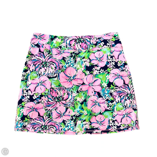 Skort Designer By Lilly Pulitzer In Floral Print, Size: M