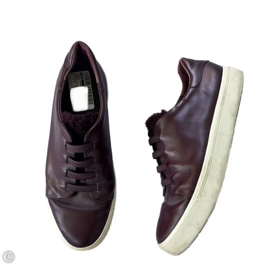 Shoes Sneakers By Vince In Maroon, Size: 7.5