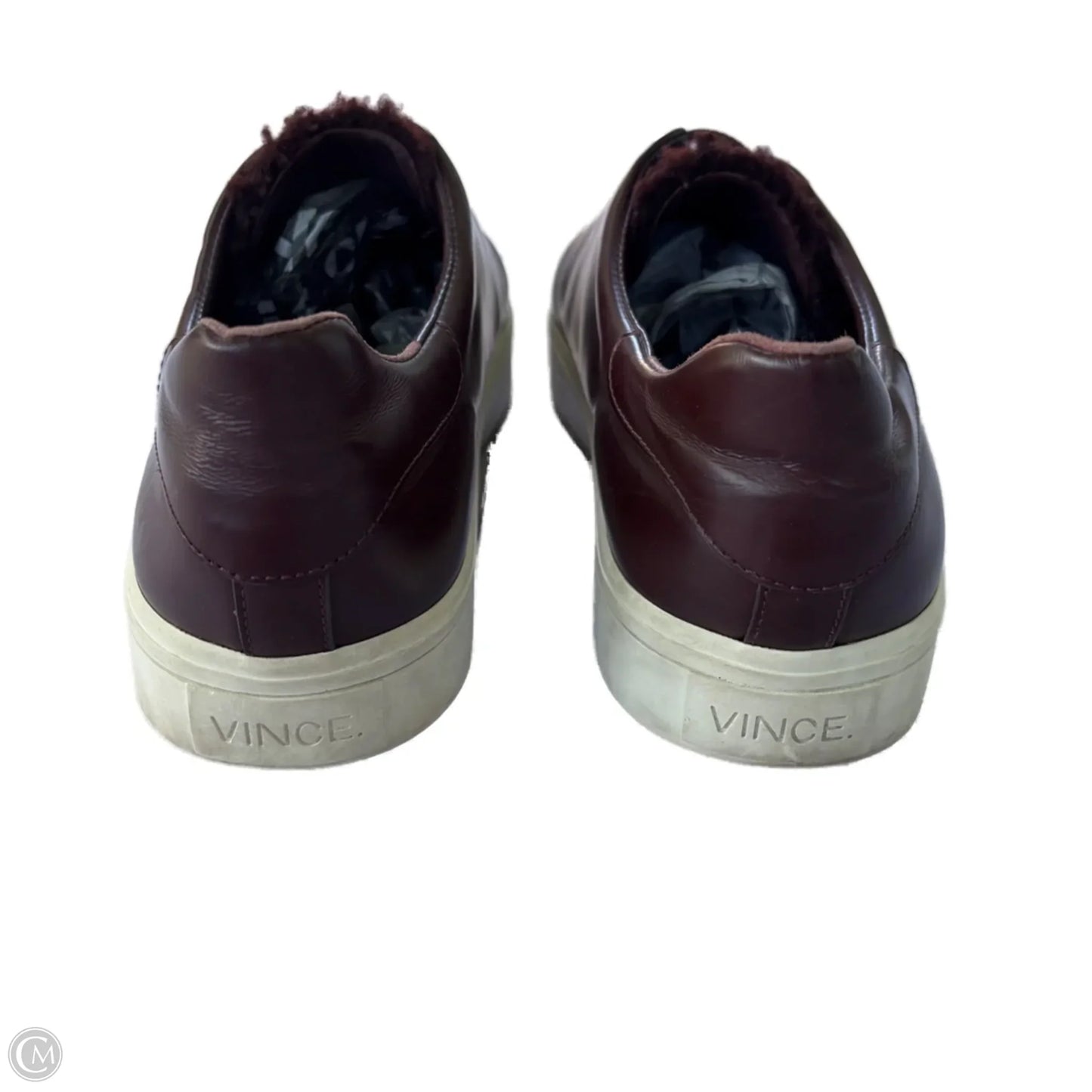 Shoes Sneakers By Vince In Maroon, Size: 7.5