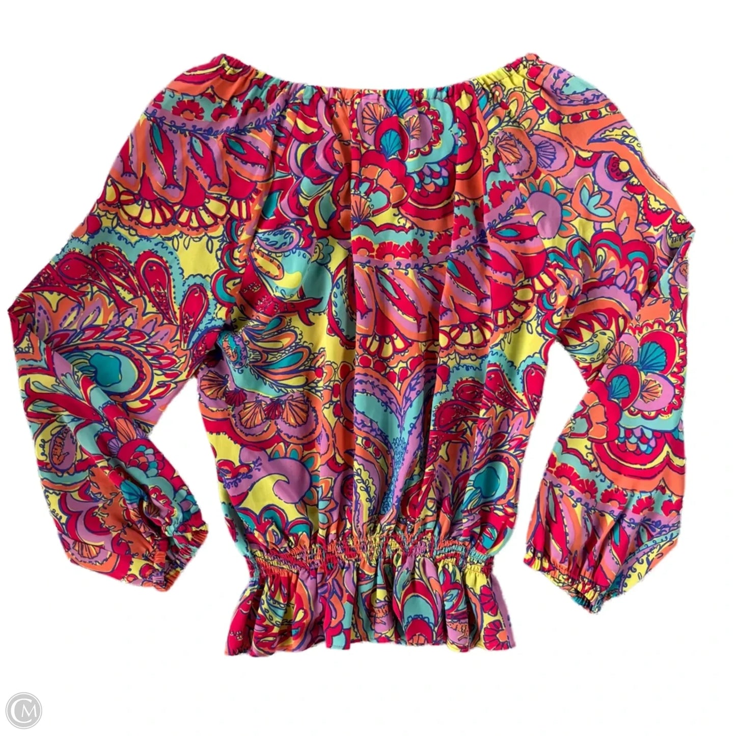 Top Long Sleeve Designer By Lilly Pulitzer In Multi-colored, Size: Xs