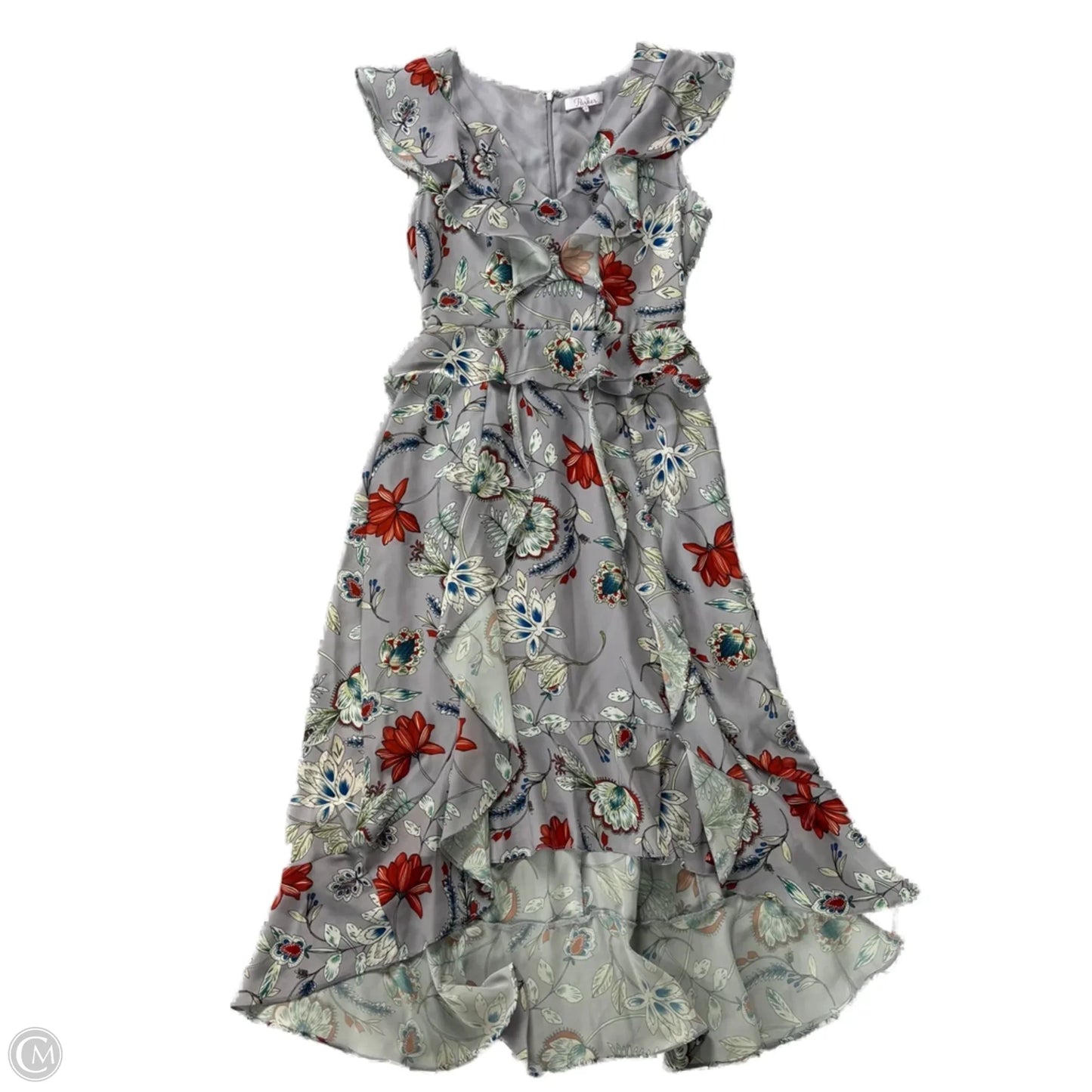 Dress Casual Midi By Parker In Floral Print, Size: Xs