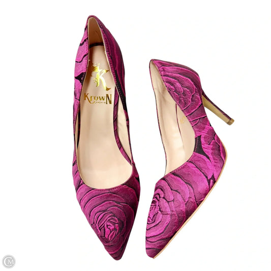 Shoes Heels Stiletto By Krown Kouture In Floral Print, Size: 8
