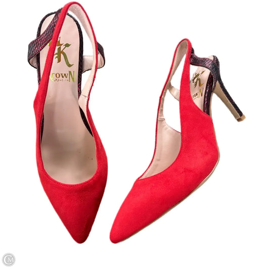 Shoes Heels Stiletto By Krown Kouture In Red, Size: 8.5