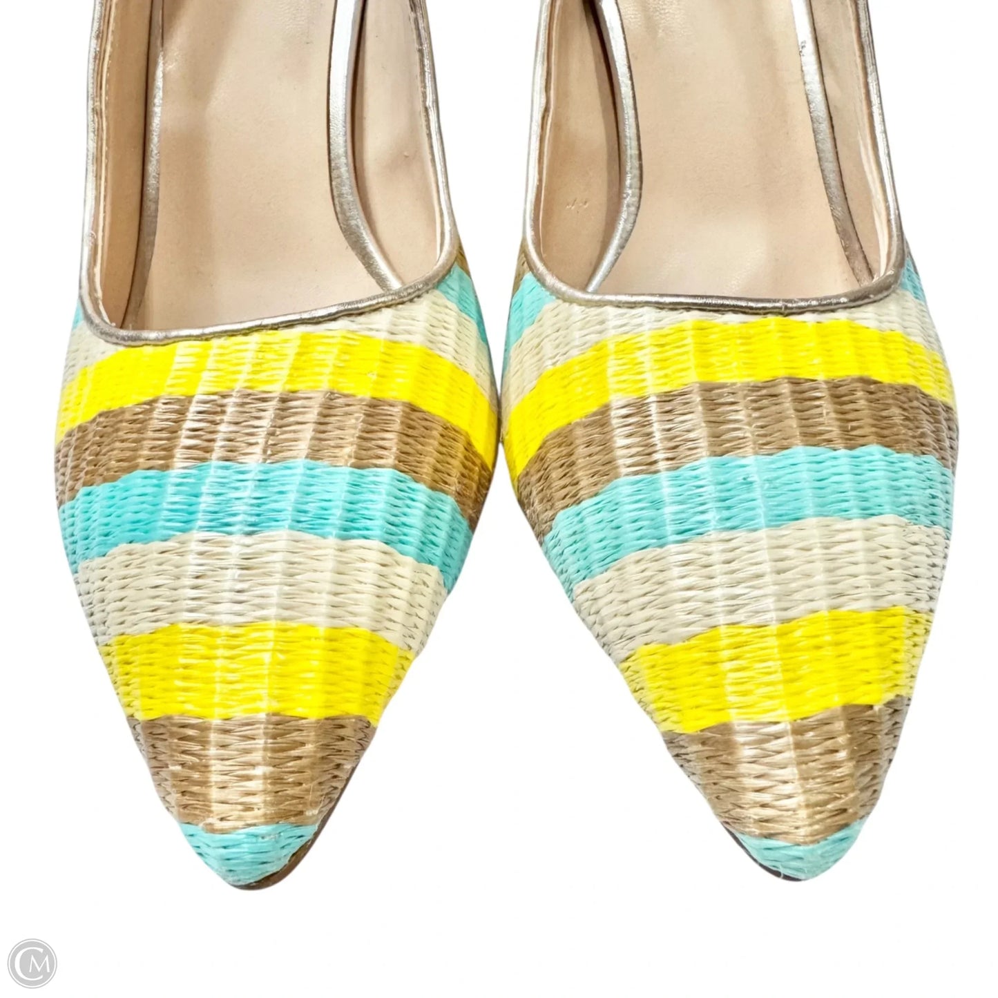 Shoes Heels Stiletto By Krown Kouture In Striped Pattern, Size: 7