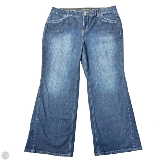 Jeans Wide Leg By Lane Bryant In Blue Denim, Size: 26