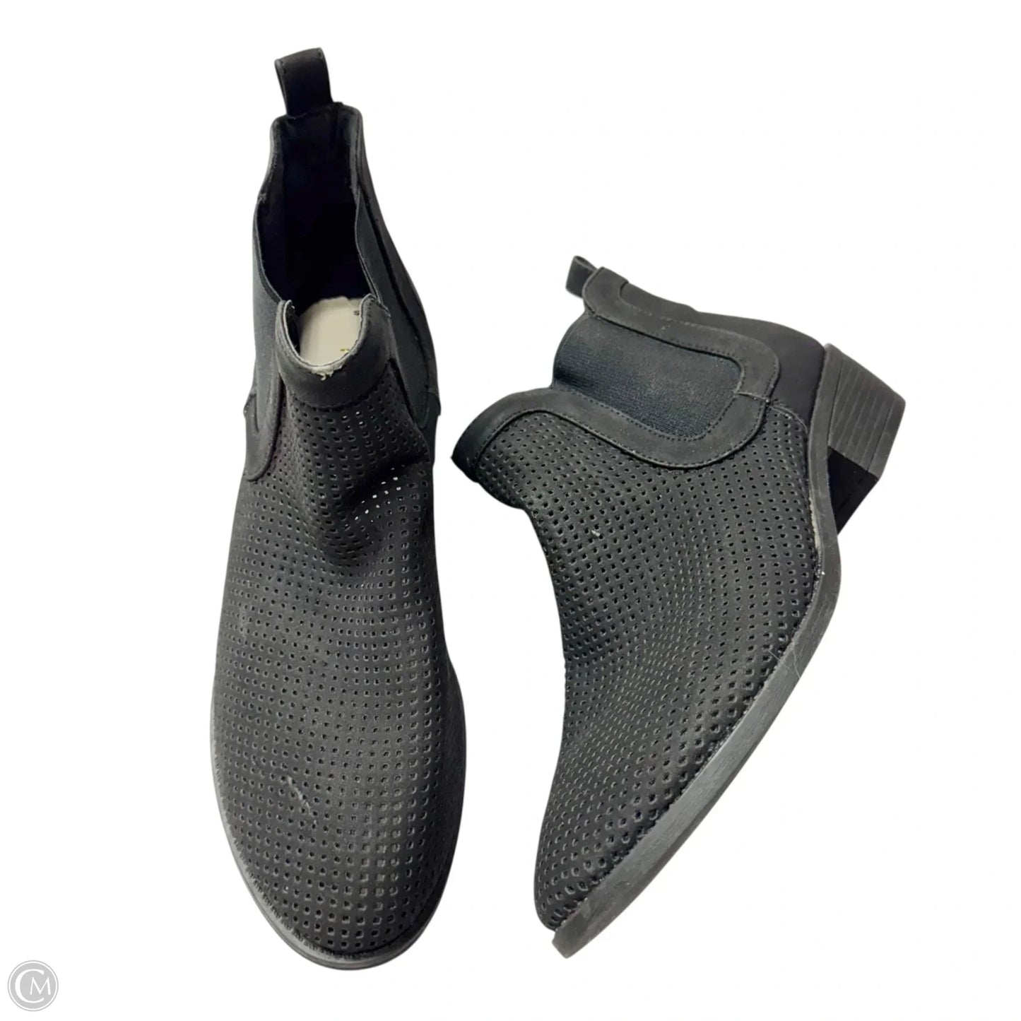 Boots Ankle Flats By Restricted In Black, Size: 9