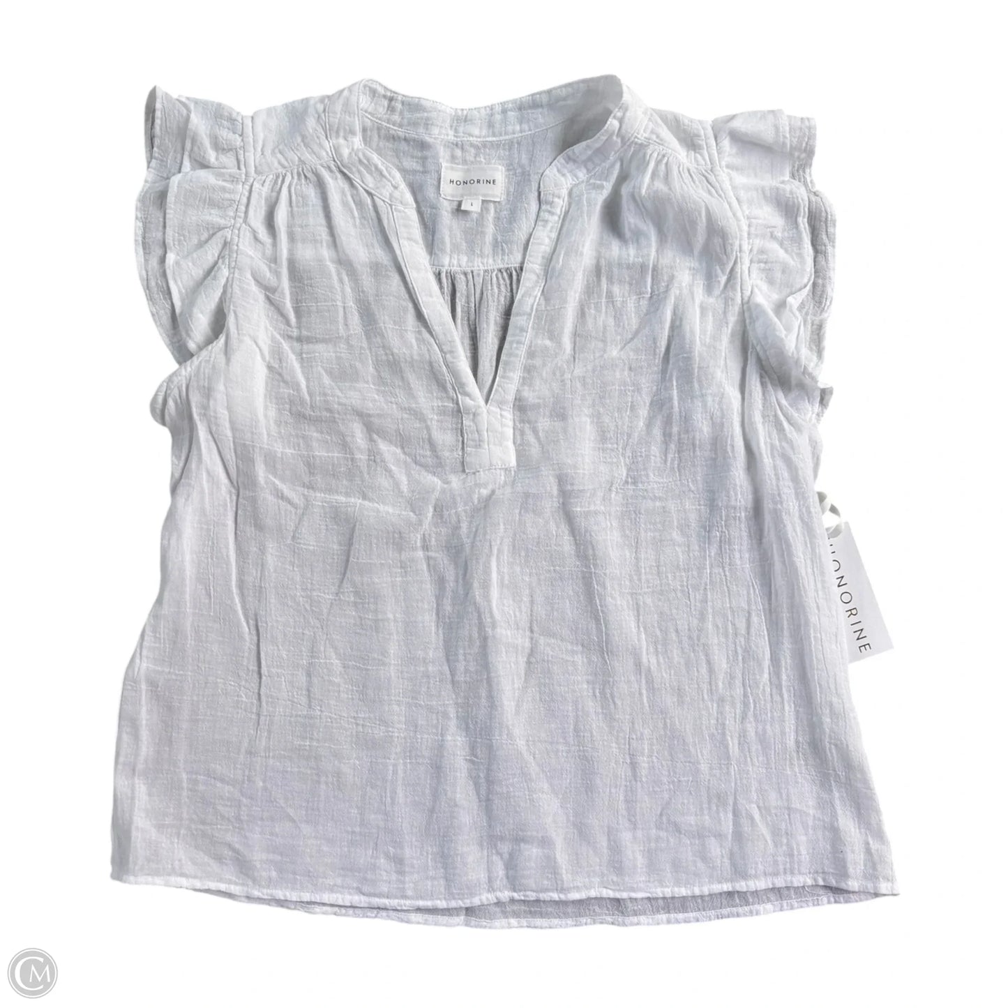 Top Sleeveless By Honorine In White, Size: L