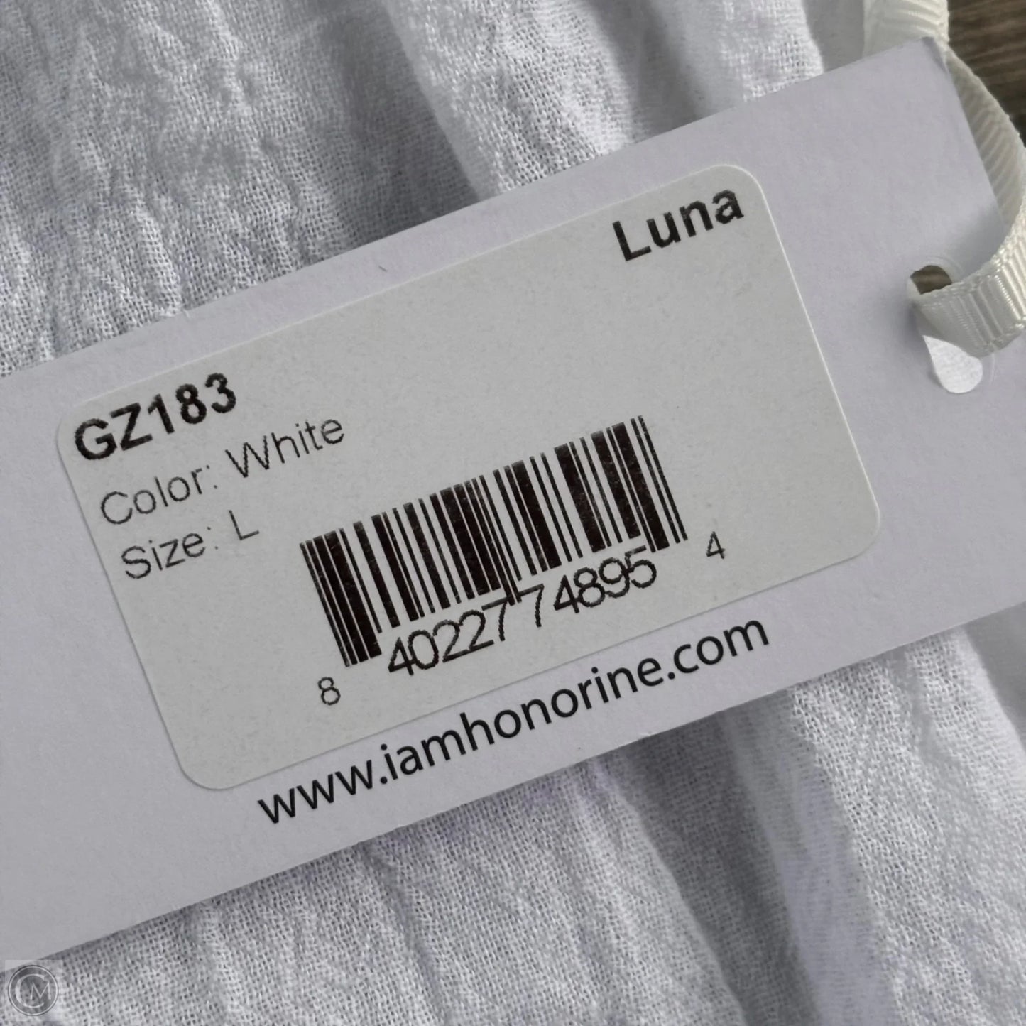 Top Sleeveless By Honorine In White, Size: L