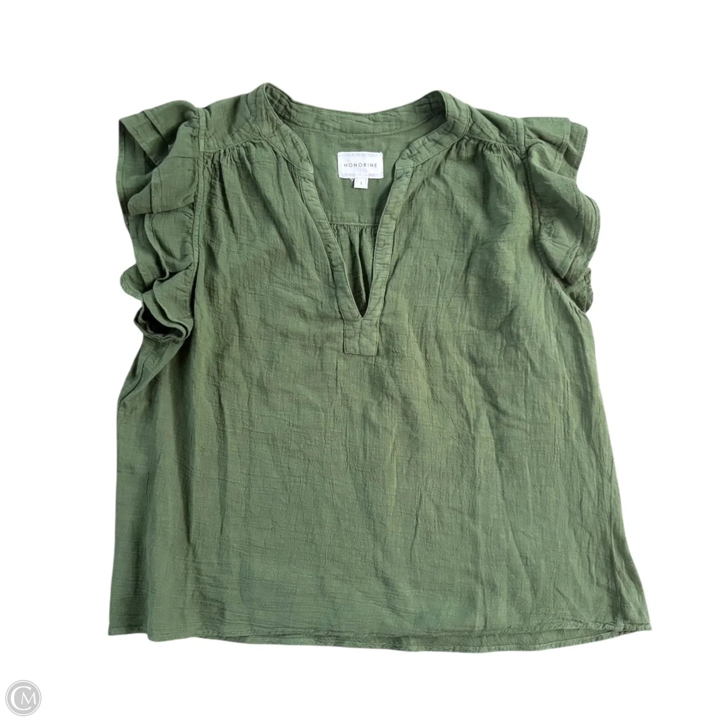 Top Sleeveless By Honorine In Green, Size: L