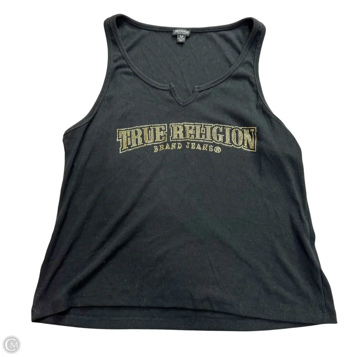 Tank Top By True Religion In Black & Gold, Size: 3x