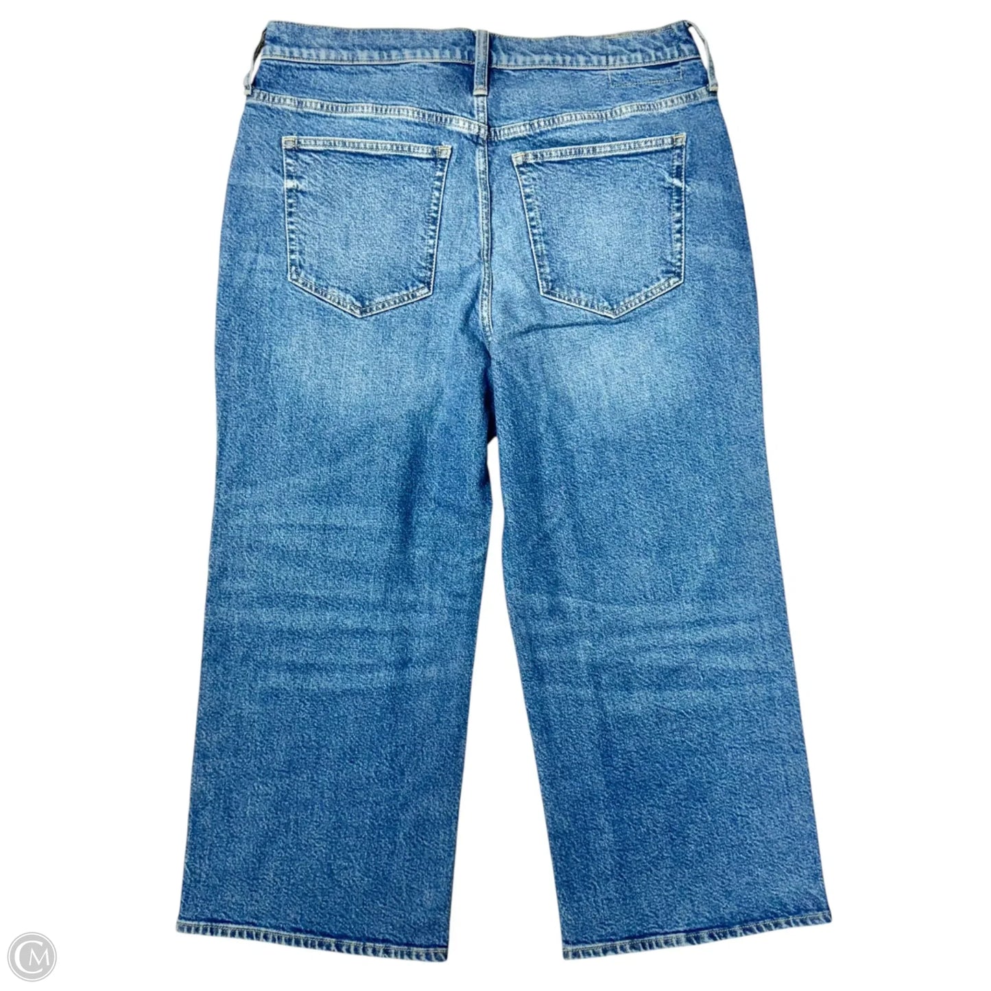 Jeans Wide Leg By J. Crew In Blue Denim, Size: 14p